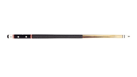 Двухсоставной бильярдный кий для русской пирамиды Classic "W-6040" (черный) с оплеткой