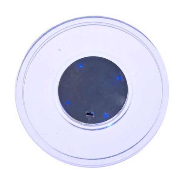 Шайба для аэрохоккея LED "Neon - X Fire & Ice" (прозрачная, синий светодиод) D65 mm