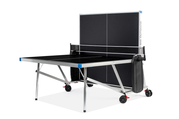 Теннисный стол всепогодный "W-800 Outdoor" (274 х 152,5 х 76 см) алюминиевый, с комплектом (сетка, 2